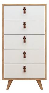 Frenzu tölgy-fehér fiókos szekrény 50 x 103 x 40 cm