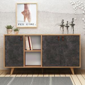 Planky tölgy-hiányzi komód 140 x 86 x 40 cm