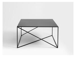 Memo fekete dohányzóasztal, 100 x 100 cm - CustomForm