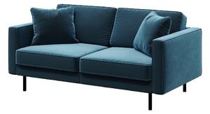 Kék bársony kanapé 167 cm Kobo – MESONICA