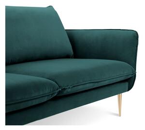 Florence petróleumkék bársony kanapé,160 cm - Cosmopolitan Design