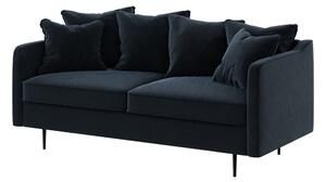 Esme sötétkék bársony kanapé, 176 cm - Ghado