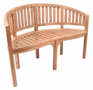 Kerti pad teakfából kétszemélyes kezelt 120 cm
