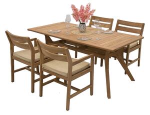 DEOKORK Teak kerti elrendezés WINSTON 1+4