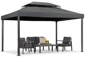 Antracit kerti pavilon Valencia 3x4 m Garden Point
