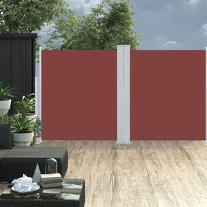 VidaXL barna behúzható oldalsó napellenző 140 x 600 cm