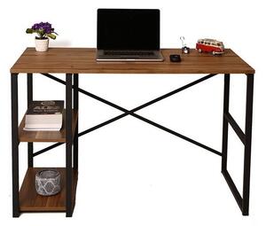 Athena fenyő-fekete íróasztal 72 x 65 x 120 cm