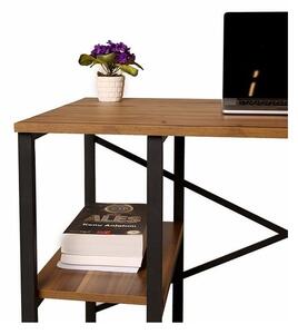 Athena fenyő-fekete íróasztal 72 x 65 x 120 cm