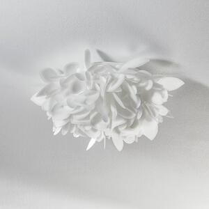 Slamp Veli Foliage Mini fali világítás, Ø 36 cm, dimmelhető, Fehér / opál, Nappali / Étkező, Műanyag, Dizájn