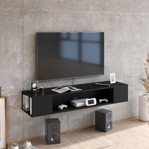 Peti fekete tv állvány 120 x 29 x 23 cm
