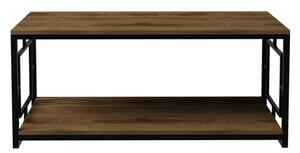 Kelvin dió-fekete dohányzóasztal 120 x 50 x 60 cm