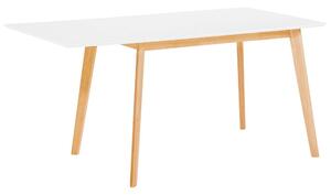 Kihúzható étkezőasztal MEDIO Fehér 120/155 cm 80 cm