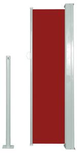 VidaXL piros behúzható oldalsó napellenző 120 x 300 cm