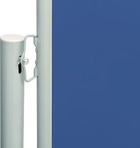 VidaXL kék behúzható oldalsó terasznapellenző 117 x 600 cm