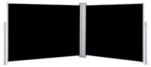 VidaXL fekete behúzható oldalsó napellenző 100 x 1000 cm