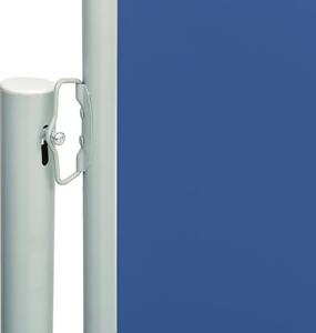 VidaXL kék behúzható oldalsó terasznapellenző 220 x 600 cm