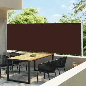 VidaXL barna behúzható oldalsó terasz-napellenző 600 x 160 cm
