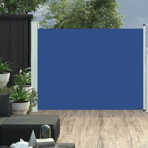 VidaXL kék kihúzható oldalsó teraszi napellenző 140 x 500 cm
