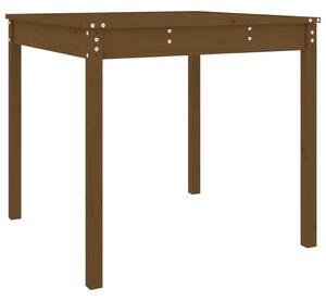 VidaXL mézbarna tömör fenyőfa kerti asztal 82,5 x 82,5 x 76 cm
