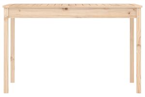 VidaXL tömör fenyőfa kerti asztal 121 x 82,5 x 76 cm