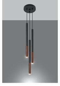 Asarot Chrome fekete függőlámpa - Nice Lamps