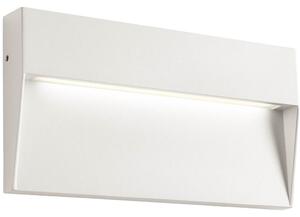 Kültéri fali LED lámpa matt fehér színben, szögletes (Lander)