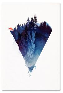 Gario Vászonkép Egy háromszögletu erdő és egy róka - Robert Farkas Méret: 40 x 60 cm
