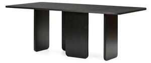 Arq fekete étkezőasztal, 200 x 100 cm - Teulat