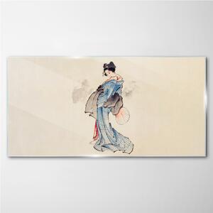 Üvegkép Ázsiai nők kimono