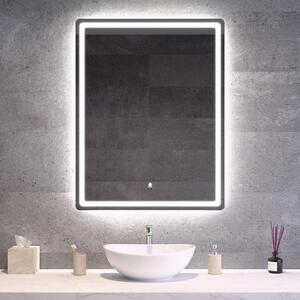 Álló fürdőszobai LED tükör 70x90cm | Gesztusvezérlés - Páramentesítő - Fényerő és színhőmérséklet szabályozás | Welland Type20V