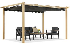 Barbados terasz pergola 3x4 m Garden Point fa-antracit