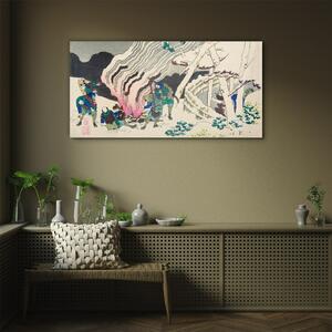 Üvegkép Absztrakció Ázsia szamuráj