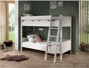 Londen fehér gyerek emeletes ágy, 90 x 200 cm - Vipack