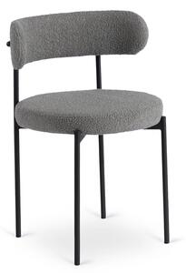 Étkezőszék TULSA szürke bouclé kárpittal (baraner)