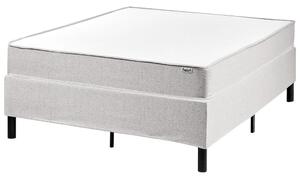 Fejtámla nélküli boxspring ágy COUNTESS 120 x 200 cm Világosszürke