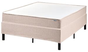 Fejtámla nélküli boxspring ágy COUNTESS 120 x 200 cm Bézs