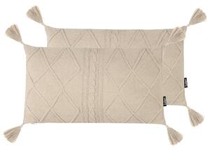 2 db díszpárna CAESIA Pamut 30 x 50 cm Világosbézs Egyszínű