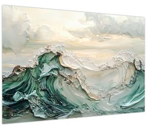 Kép - 3D tengeri absztrakció (90x60 cm)