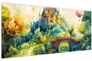 Kép - Mesebeli kastély (120x50 cm)