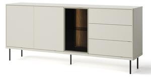 Komód Voloma 104, Laminált forgácslap, 83x194x41cm, Kasmír, Sötét tölgy