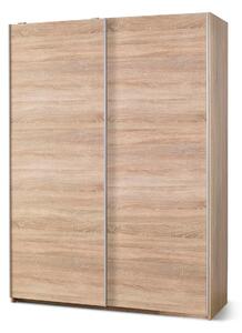 Gardróbszekrény Cirveso 110, Laminált forgácslap, 210x153x58cm, Sonoma tölgy