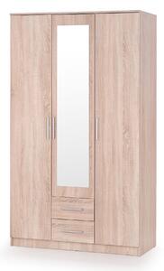 Gardróbszekrény Cirveso 119, Laminált forgácslap, 205x120x52cm, Sonoma tölgy