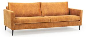Adagio sárga bársony kanapé, 220 cm - Scandic