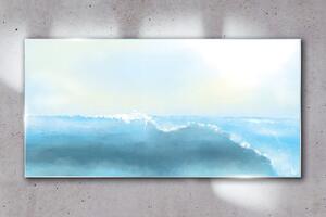 Üvegkép Absztrakciós tengeri hullámok