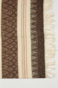 Neva luxus takaró új-zélandi gyapjúból, barna barna-bézs 140x200 cm