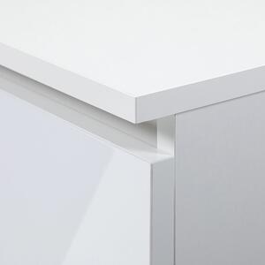 Irodai polcos szekrény R60 | Fehér fényes