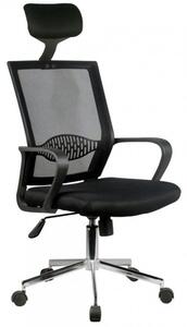 Fotel biurowy OCF-9 materiałowy - Czarny