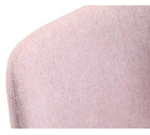 4 db skandináv stílusú szék fa lábakkal rózsaszín