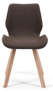 4 db skandináv stílusú szék fa lábakkal barna