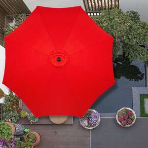 Springos dönthető kerti Napernyő 3m #piros